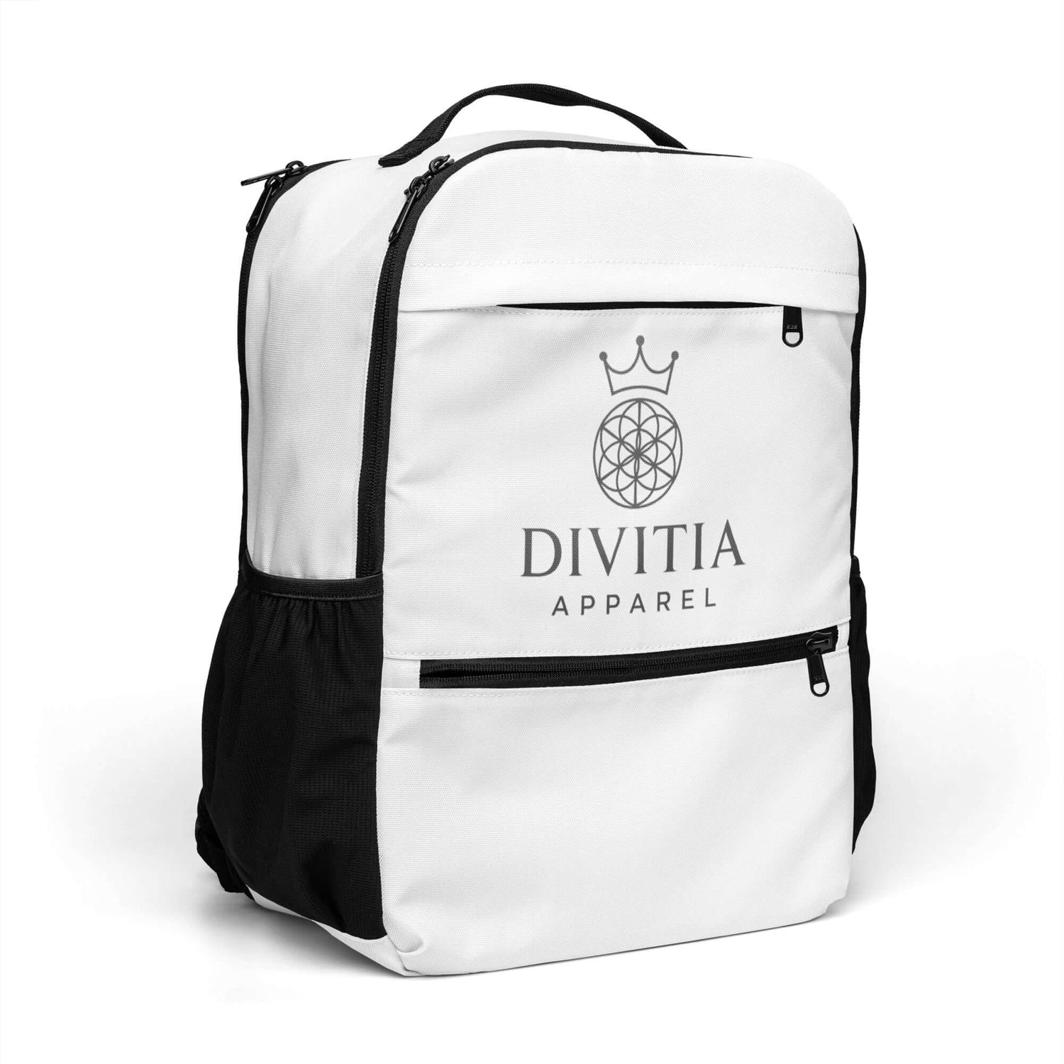 Divitia utility backpack with spacious compartments, secure laptop pocket, comfy fit, and trendy design for work and travel.
